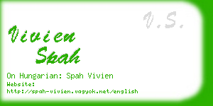 vivien spah business card